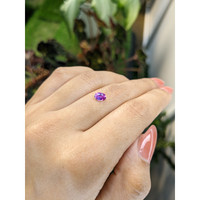0.60 Ct. Purplish Pink Sapphire from Ceylon (Sri Lanka) Life Style