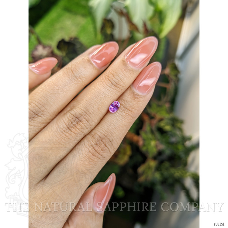 0.60 Ct. Purplish Pink Sapphire from Ceylon (Sri Lanka)