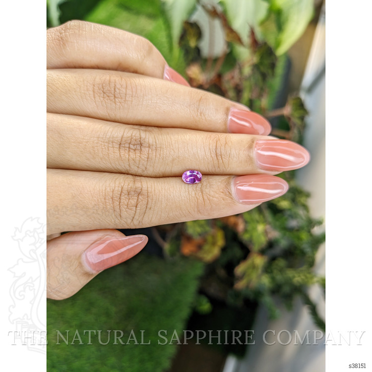 0.60 Ct. Purplish Pink Sapphire from Ceylon (Sri Lanka)