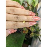 0.74 Ct. Yellow Sapphire from Ceylon (Sri Lanka) Life Style