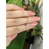 0.52 Ct. Reddish Pink Sapphire from Ceylon (Sri Lanka) Life Style