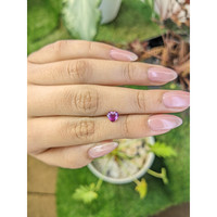0.70 Ct. Purplish Pink Sapphire from Ceylon (Sri Lanka) Life Style