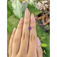 0.99 Ct. Pinkish Purple Sapphire from Ceylon (Sri Lanka) Life Style