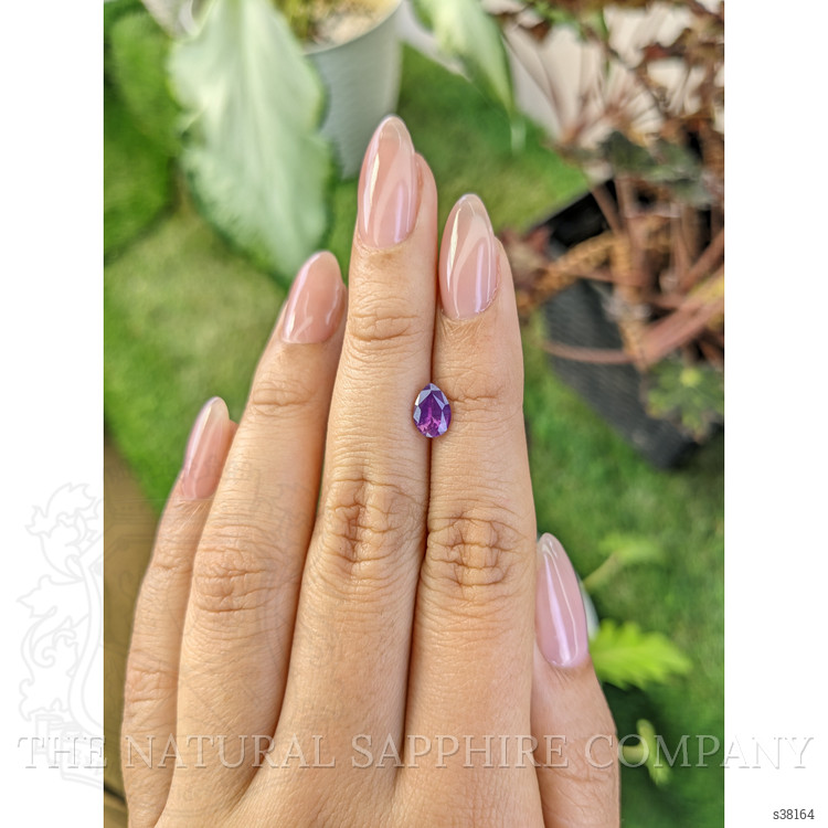 0.99 Ct. Pinkish Purple Sapphire from Ceylon (Sri Lanka)