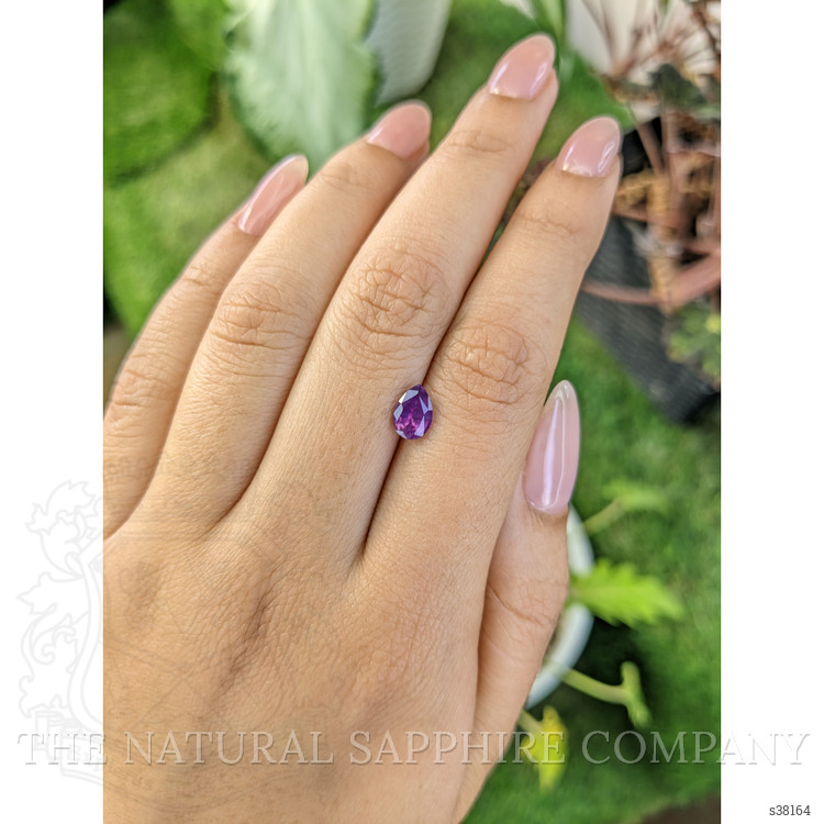 0.99 Ct. Pinkish Purple Sapphire from Ceylon (Sri Lanka)