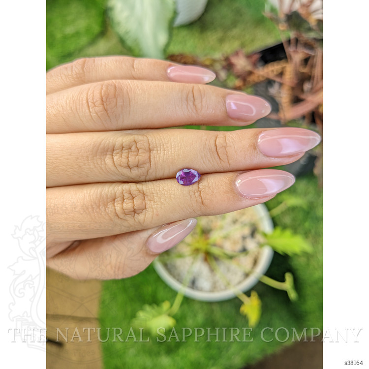 0.99 Ct. Pinkish Purple Sapphire from Ceylon (Sri Lanka)