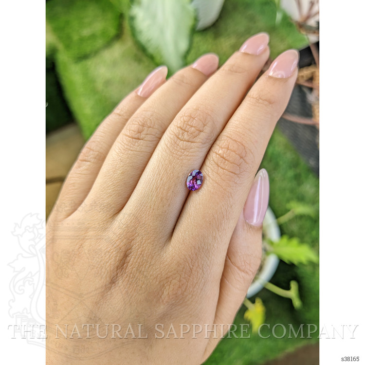 0.78 Ct. Pinkish Purple Sapphire from Ceylon (Sri Lanka)