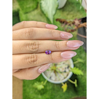 0.78 Ct. Pinkish Purple Sapphire from Ceylon (Sri Lanka) Life Style