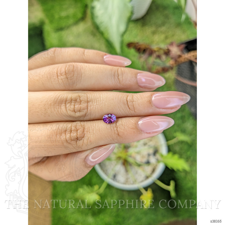 0.78 Ct. Pinkish Purple Sapphire from Ceylon (Sri Lanka)