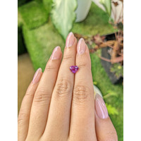 1.76 Ct. Purplish Pink Sapphire from Ceylon (Sri Lanka) Life Style