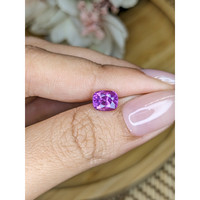 1.56 Ct. Purplish Pink Sapphire from Ceylon (Sri Lanka) Life Style