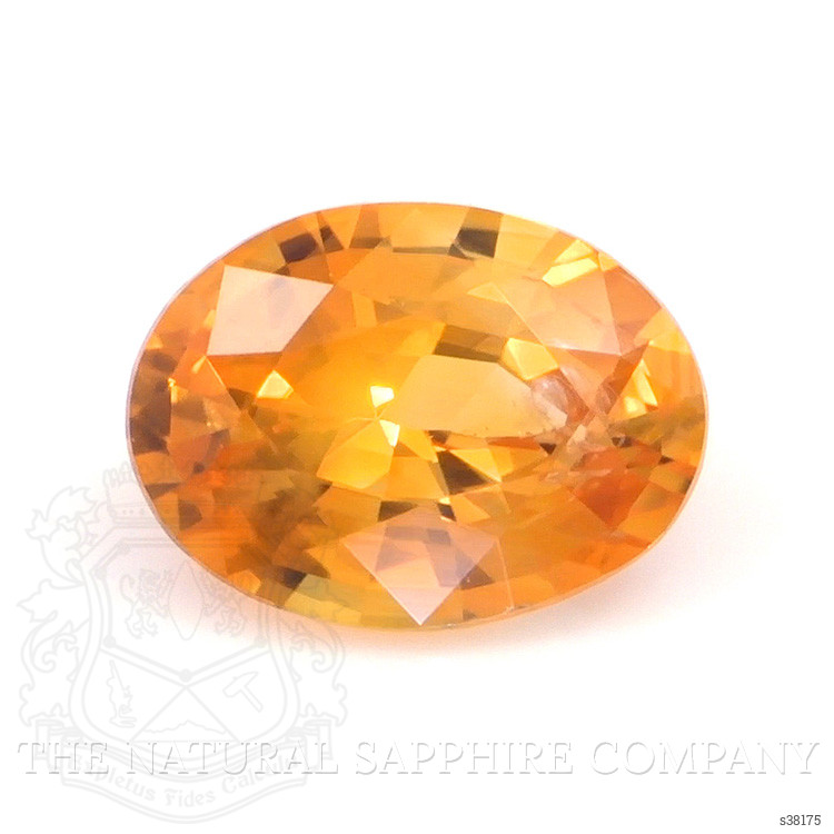 0.51 Ct. Orange Sapphire from Ceylon (Sri Lanka)