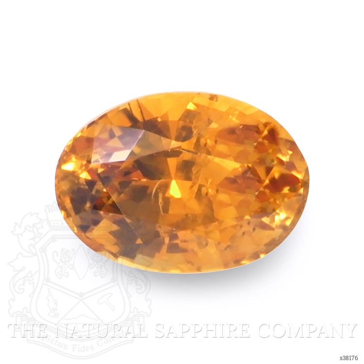 0.75 Ct. Orange Sapphire from Ceylon (Sri Lanka)