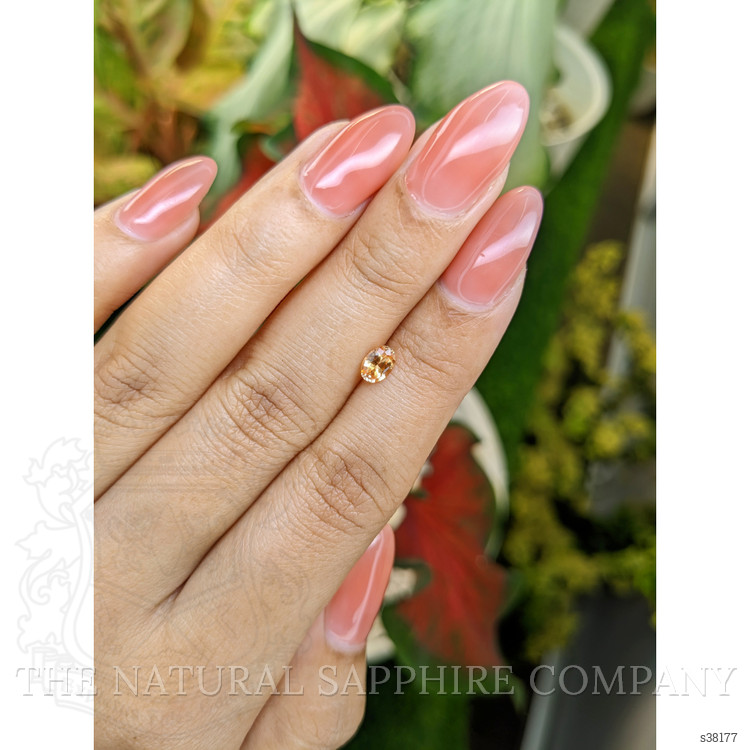 0.49 Ct. Padparadscha Sapphire from Ceylon (Sri Lanka)