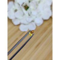 0.46 Ct. Orangish Yellow Sapphire from Ceylon (Sri Lanka) Life Style