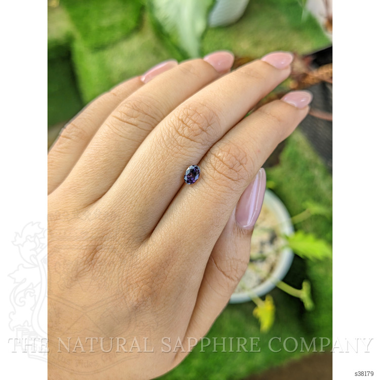 0.73 Ct. Purple Sapphire from Ceylon (Sri Lanka)