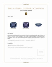0.57 Ct. Sapphire from Ceylon (Sri Lanka) Appraisal