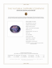 0.62 Ct. Bluish Purple Sapphire from Ceylon (Sri Lanka) Scan Report