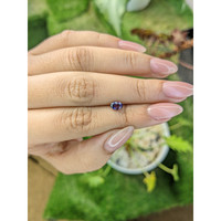 0.62 Ct. Pinkish Purple Sapphire from Ceylon (Sri Lanka) Life Style