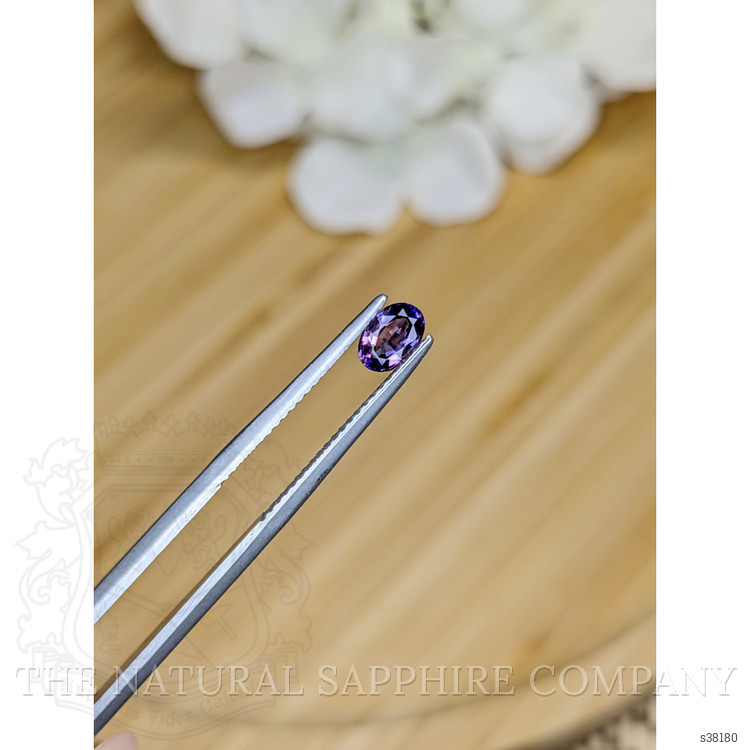 0.62 Ct. Pinkish Purple Sapphire from Ceylon (Sri Lanka)