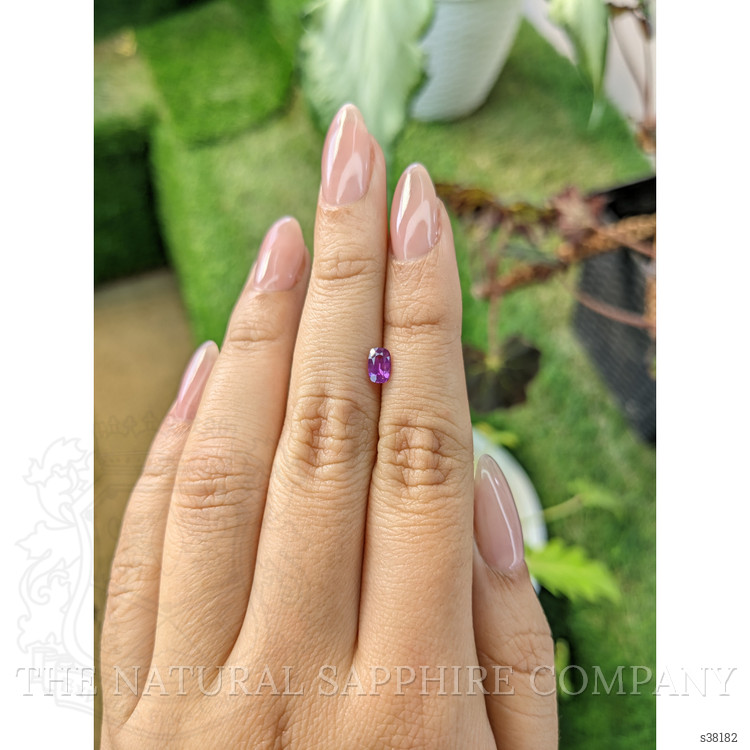 0.55 Ct. Pinkish Purple Sapphire from Ceylon (Sri Lanka)