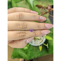 0.55 Ct. Pinkish Purple Sapphire from Ceylon (Sri Lanka) Life Style