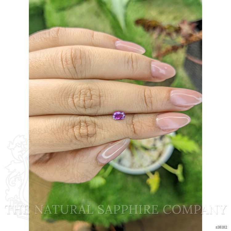 0.55 Ct. Pinkish Purple Sapphire from Ceylon (Sri Lanka)