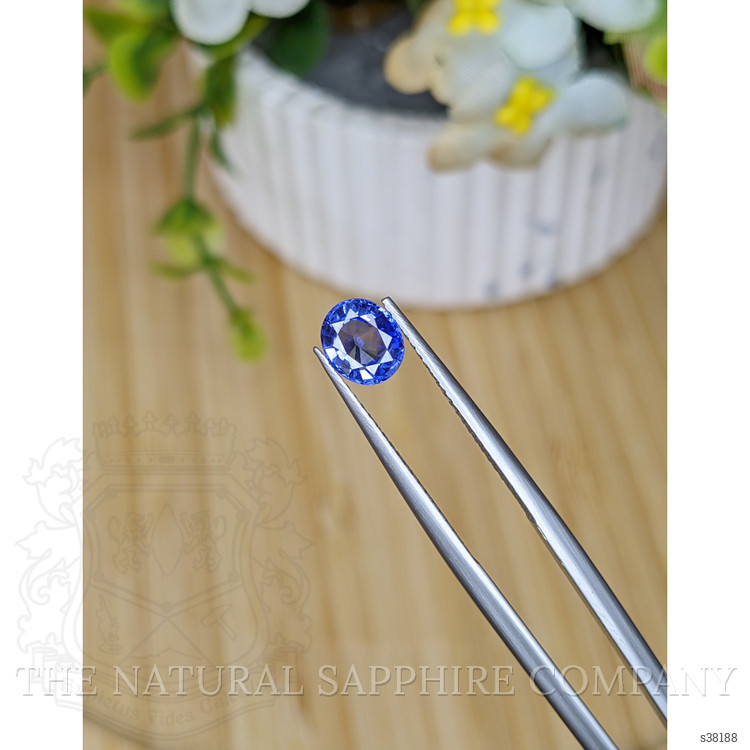 1.04 Ct. Blue Sapphire from Ceylon (Sri Lanka)