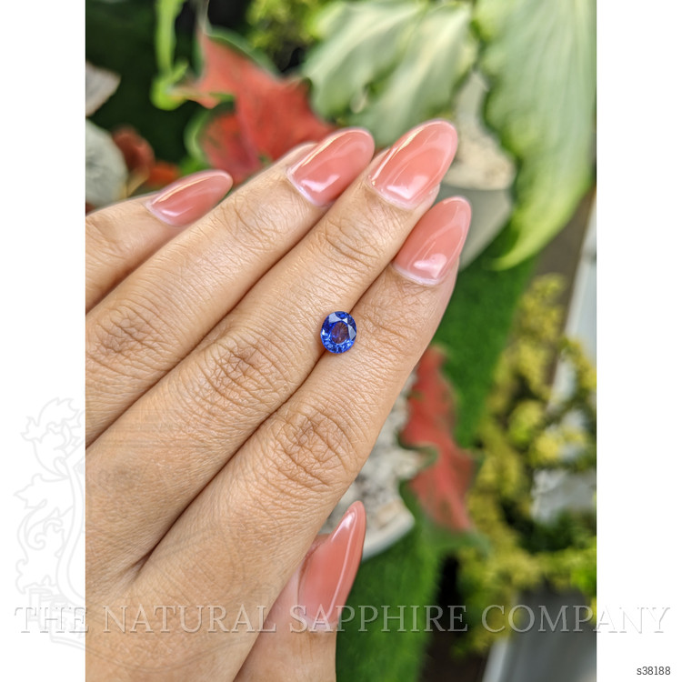 1.04 Ct. Blue Sapphire from Ceylon (Sri Lanka)