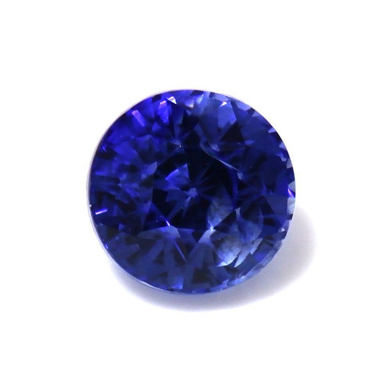 Blue Men's Sapphire Ring 0.54 Ct. 14K White Gold | The