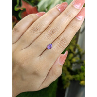 1.00 Ct. Pinkish Purple Sapphire from Ceylon (Sri Lanka) Life Style