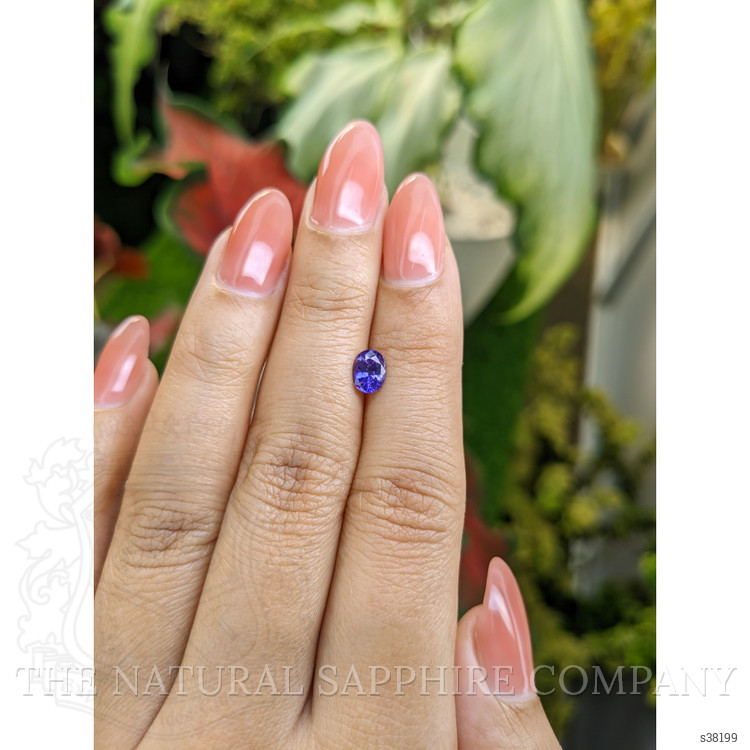 0.76 Ct. Violet Sapphire from Ceylon (Sri Lanka)