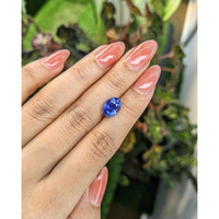 3.54 Ct. Blue Sapphire from Ceylon (Sri Lanka) Life Style