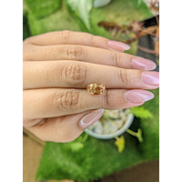 3.30 Ct. Peach Sapphire from Ceylon (Sri Lanka) Life Style