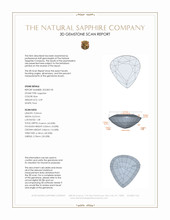 2.09 Ct. Blue Sapphire from Ceylon (Sri Lanka) 3 D Scan Report