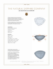 1.13 Ct. Blue Sapphire from Ceylon (Sri Lanka) 3 D Scan Report