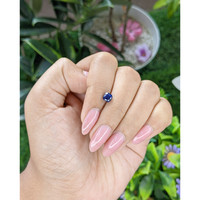 1.00 Ct. Blue Sapphire from Madagascar Life Style