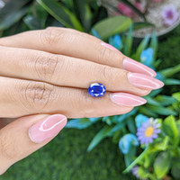 2.08 Ct. Blue Sapphire from Tanzania Life Style