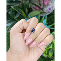 2.74 Ct. Blue Sapphire from Tanzania Life Style