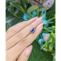 3.05 Ct. Blue Sapphire from Tanzania Life Style