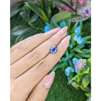 3.06 Ct. Blue Sapphire from Madagascar Life Style