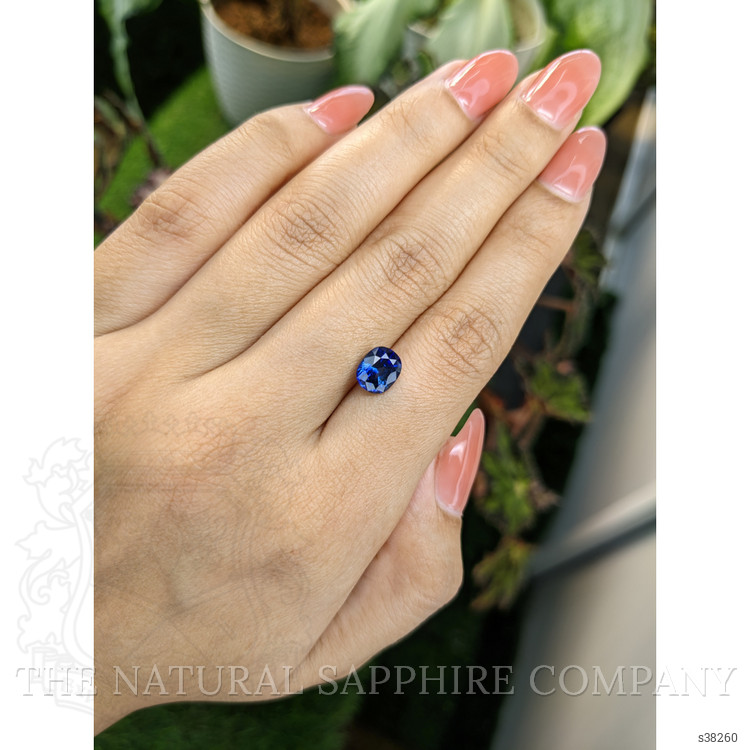 2.04 Ct. Blue Sapphire from Ceylon (Sri Lanka)