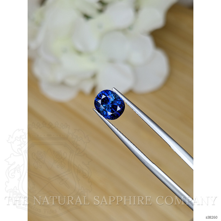 2.04 Ct. Blue Sapphire from Ceylon (Sri Lanka)