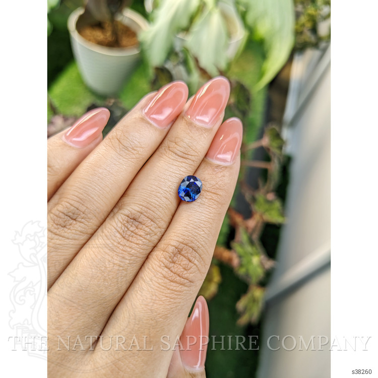 2.04 Ct. Blue Sapphire from Ceylon (Sri Lanka)