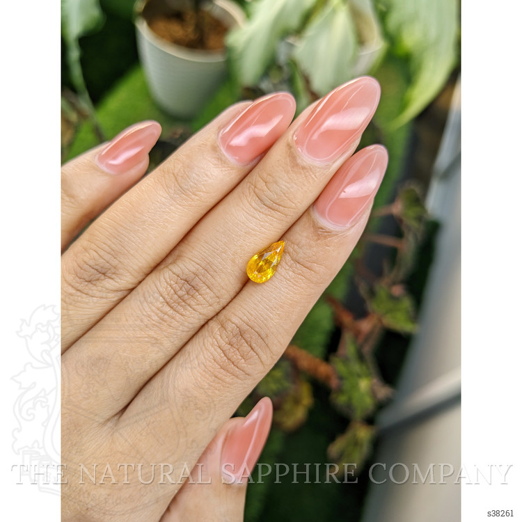 2.00 Ct. Yellowish Orange Sapphire from Ceylon (Sri Lanka)