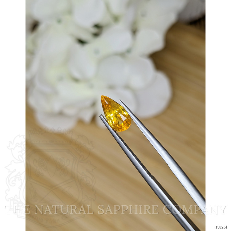 2.00 Ct. Yellowish Orange Sapphire from Ceylon (Sri Lanka)