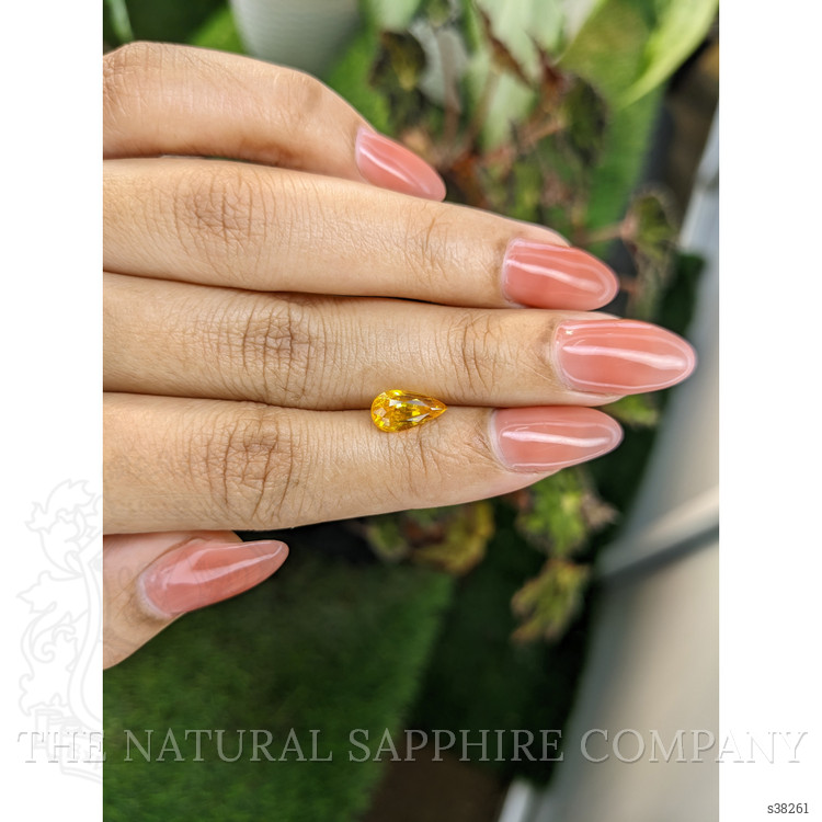 2.00 Ct. Yellowish Orange Sapphire from Ceylon (Sri Lanka)