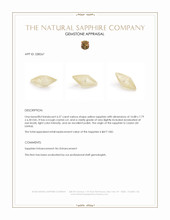 6.27 Ct. Yellow Sapphire Crystal from Ceylon (Sri Lanka) Appraisal