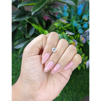 1.27 Ct. White Sapphire from Ceylon (Sri Lanka) Life Style