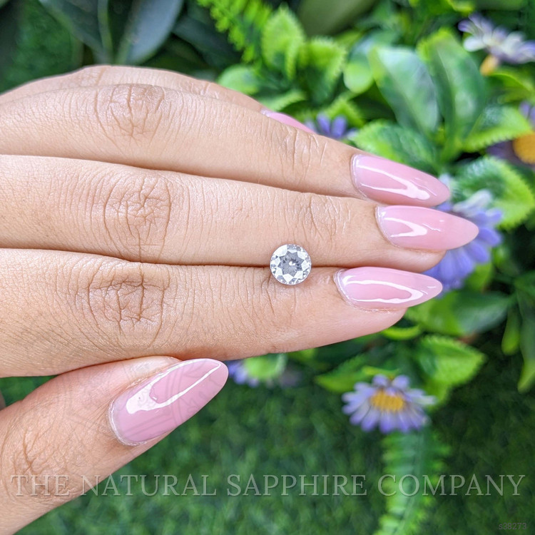 1.27 Ct. White Sapphire from Ceylon (Sri Lanka)